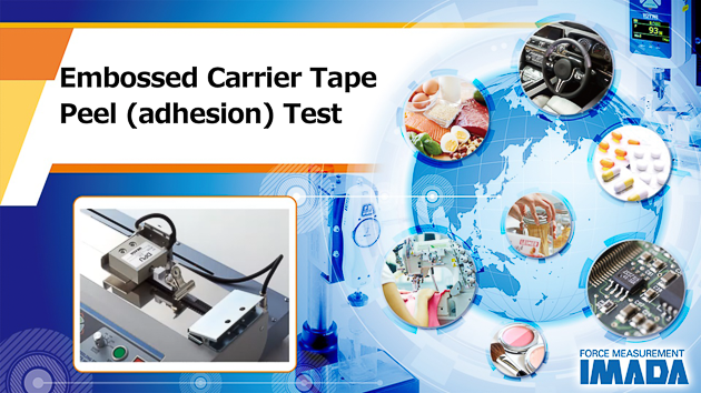 Embossed carrier tape peel (adhesion) test